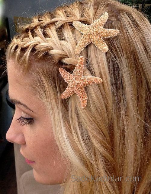 Orgu Sac Modelleri Yandan Ikili Deniz Yildizi Aksesuarli Kiyafet Kombinleri Beach Hair Accessories Beach Hair Starfish Hair Pin Orgu Sac Modelleri Yandan Ikili Deniz Yildizi Aksesuarli Kiyafet Kombinleri Beach Hair Accessories Beach Hair Starfish Hair Pin