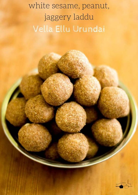 Vella Ellurundai, White Sesame Seed Laddu - Kannamma Cooks