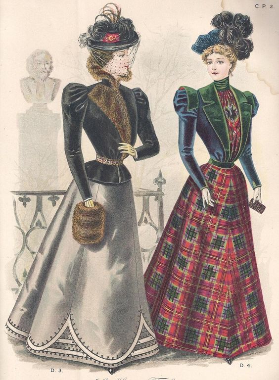 1860s fashion plate January fashions, 1866 France,  Fashion plates,  January fashion, Edwardian fashion