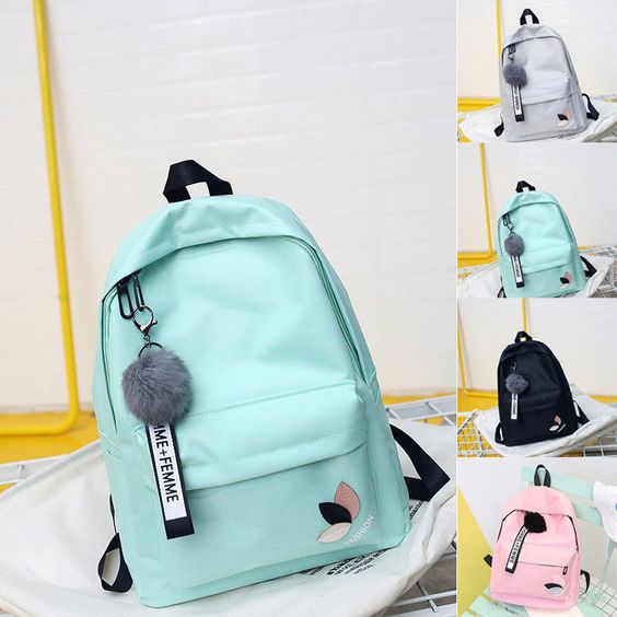 Item Type School Bag Color Pink Light Gray Black Light Green Ebay Womens Backpack Girl Backpacks Girls Bags