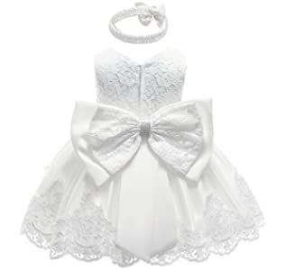 LZH Vestito da Ragazza per Bambina Abito da Battesimo da Principessa per Matrimoni Sposa Compleanno