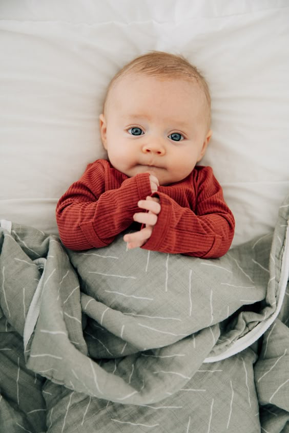 Mebie Baby Sage Muslin Quilt