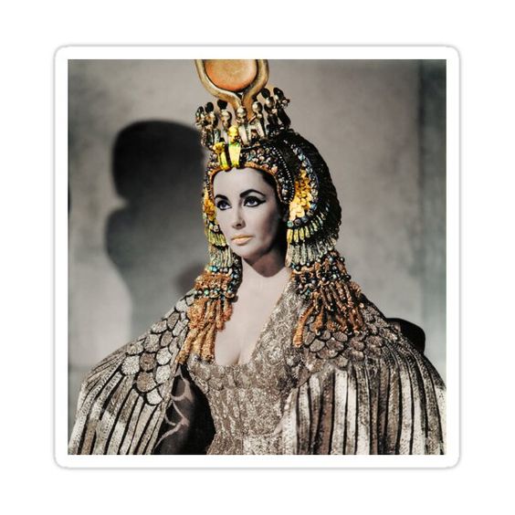 Decorate laptops, Hydro Flasks, cars and more with removable kiss-cut, vinyl decal stickers. Glossy, matte, and transparent options in various sizes. Super durable and water-resistant. This tinted version of the classic actress, Elizabeth Taylor, perfectly displays her beauty and highlights her mysterious violet eyes.