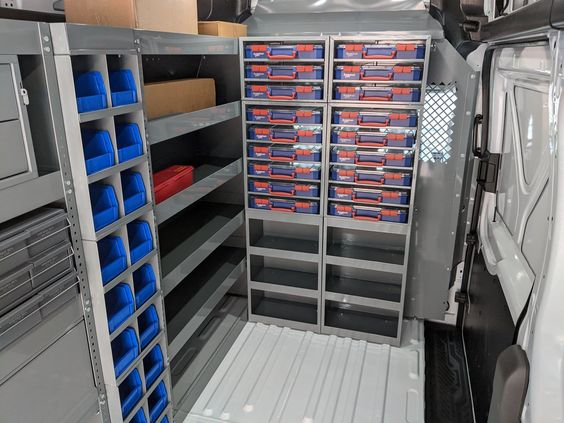 Cargo Van Accessories, Van Equipment, Van Shelving, Ladder racks | American Van
