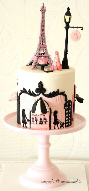 #Paris themed Cake by cupcake d'lights {South Africa} pastel de quince