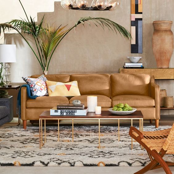 Ghế sofa da nhập khẩu dành cho căn hộ