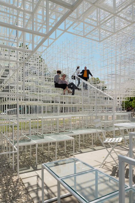 "I tried to create something melting into the green"- Sou Fujimoto