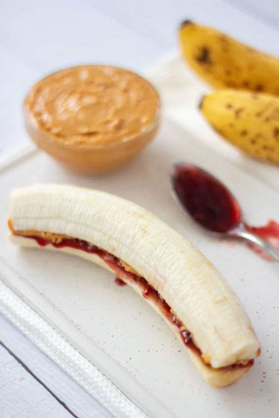 Peanut Butter & Jam Banana Bites