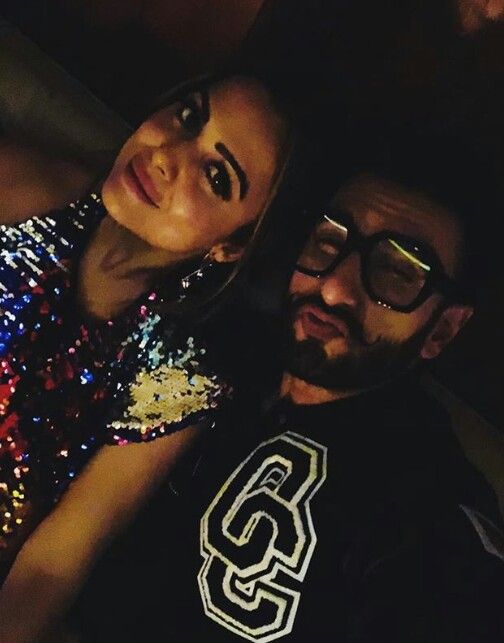 Amrita Arora and Ranveer Singh