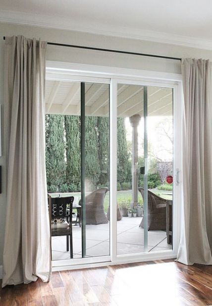 Sliding French Door Curtains Window Coverings 33 Ideas Glass Sliding Glass Door Curtains, Patio Window Treatment Ideas