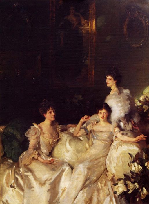 John Singer Sargent Paintings-The Wyndham Sisters, 1899
