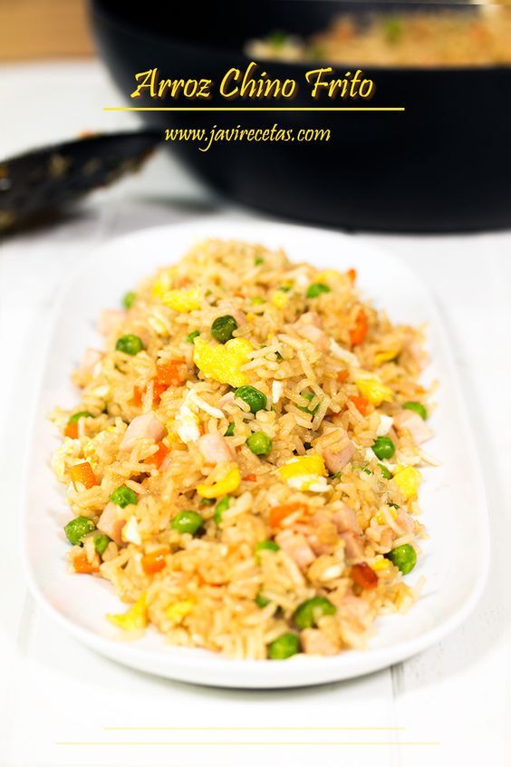 Arroz Chino Frito En 30 Minutps Javi Recetas Receta Arroz Chino Arroz Chino Receta Recetas Con Arroz