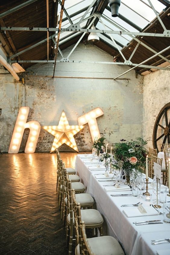 Photo Credit: Kat Hill | Cosy Romantic Urban Winter Warehouse Wedding by London Bride at MC Motors