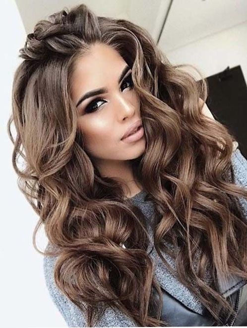 Hairstyles 2018 For Weddings Weddinghairstyles Hair Styles Long Hair Styles Curly Hair Styles
