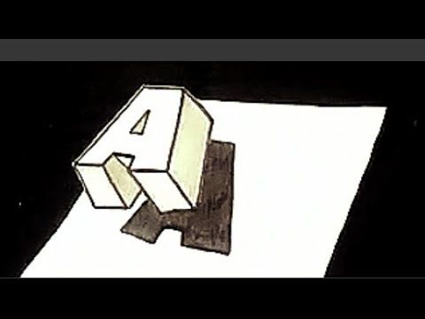 تعلم رسم 3d وهم بصرى خطوة بخطوة Draw 3d Illusion Visual Trick Abstract Artwork Abstract Artwork