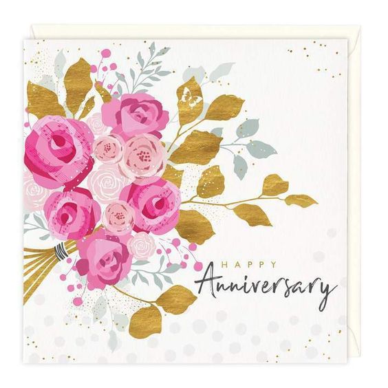 Whistlefish Anniversary Card - Happy Aniversary Bouquet Happy Anniversary Bouquet Card Featuring gold foiling Blank inside for a personal message Square - 158 x 158 mm Printed in the UK - FSC certified Individually packaged with cream envelope Return Policy You have 30 calendar days to return an item from the date you received it.To be eligible for a return, your item must be unused and in the same condition that you received it. Delivery Information All items are sent via Royal Mail 48 unless R