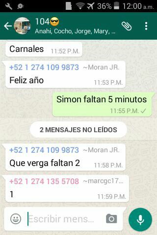 Felíz año nuevo