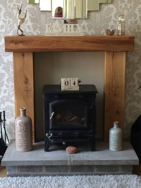 rustic electric fireplace