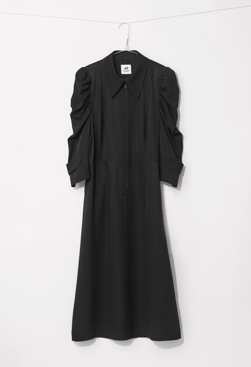 h&m studio black dress