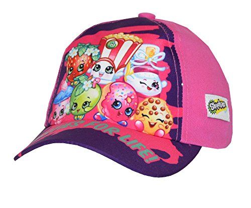 Shopkins Besties for Life Baseball Hat Kids Adjustable Cap Girls Hat Purple