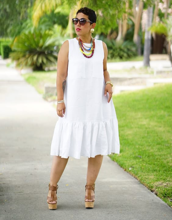 DIY LINEN DRESS USING NEW LOOK #6511 | Mimi G Style