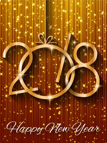 Send Free Shiny Gold Happy New Year Card 2018 to Loved Ones on Birthday & Greeting Cards by Davia. It's 100% free, and you also can use your own customized birthday calendar and birthday reminders.