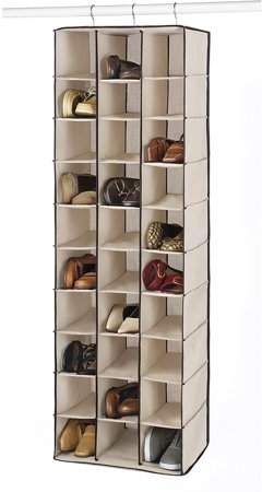 Whitmor 36 Pair Over The Door Shoe Rack White Walmart Com