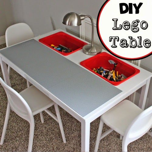 For Little Man S 5th Birthday He Got A Few Lego Sets Was In Love We Then Inherited Rather Lar Table Diy With Storage Lego Table Diy With Storage, Lego Table With Chairs And Storage