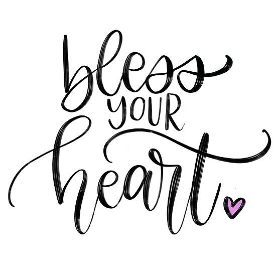 Products Lettering Blessed Heart Shirt Design