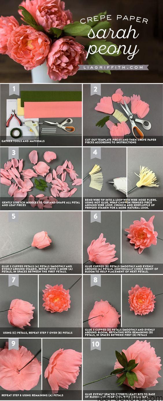 Diy Papier Blumen Hochzeit Bouquets Tutorials Jetzt Folgen Diy Basteln Basteln Blumen Bouque Diy Papierblumen Anleitung Fur Papierblumen Krepppapierblumen