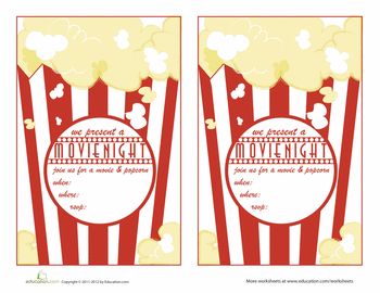 movie themed birthday invitations