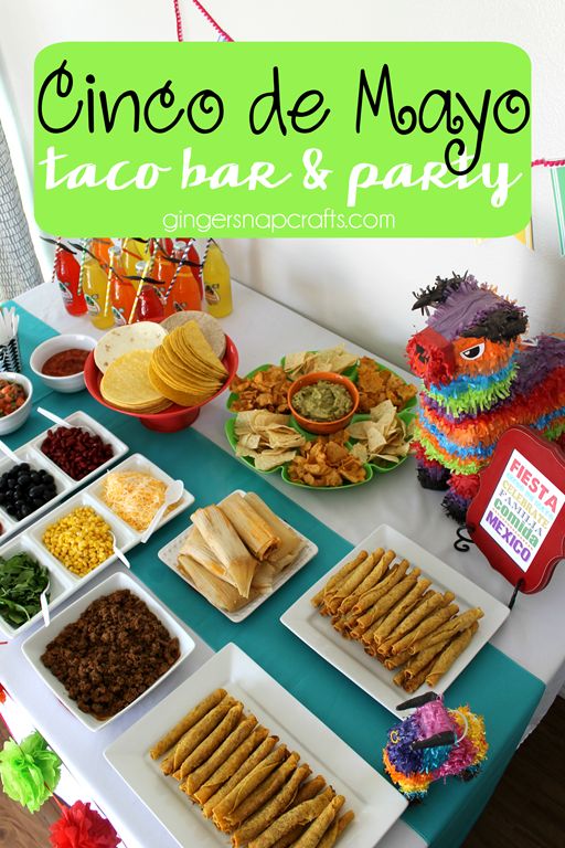 Good Mexican Themed Dinner Party Ideas Part - 5: Cinco%2520de%2520Mayo%2520Taco%2520Bar%2520%2526%2520Party%2520at%2520GingerSnapCrafts.com%2520%2523DelimexFiesta%2520%2523party%255B2%255D.png (imu2026