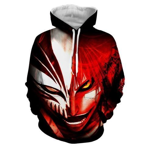 New BLEACH Hollow Skull Logo Anime Cartoon Men/'s White T-Shirt Size S 3XL