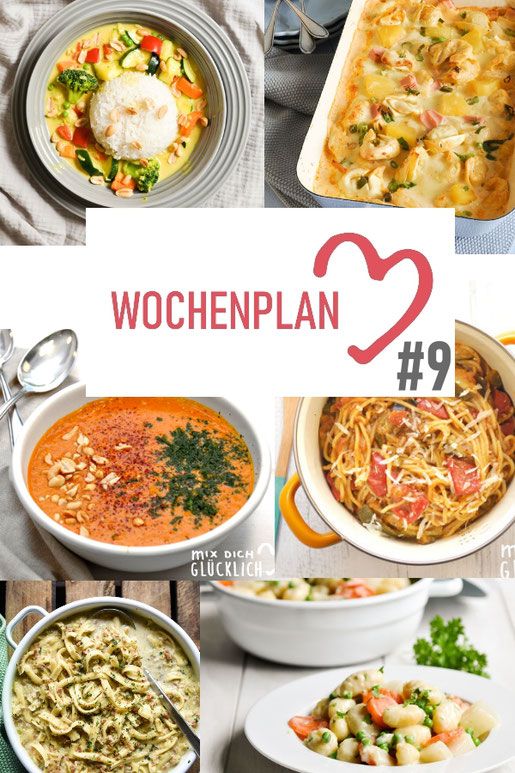 Wochenplan #9. Abwechslungsreiche Rezeptideen für eine Woche Die 9 besten Bilder zu Kochen mit der mikrowelle | rezepte