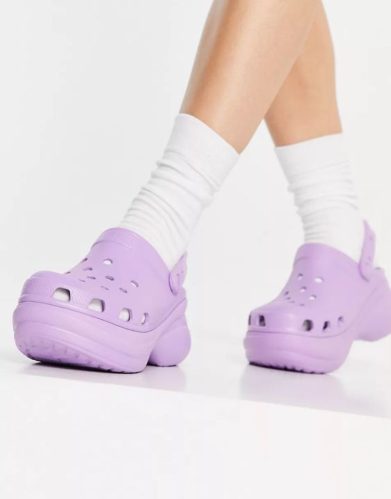 Crocs Bae platform clog in lilac | ASOS