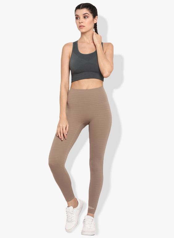 Shakti Warrior Anjali Workout Leggings Brown
