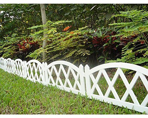Amazon Com Worth Garden Plastic Fence Pickets Indoor Outdoor
