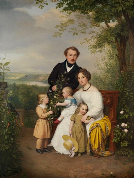 August von der Embde, Portrait of Family von Dithfurth, 1829