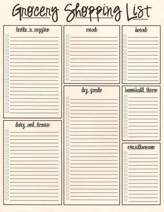 11 best Shopping images on Pinterest Saving money, Grocery lists - blank grocery list templates 11 best Shopping images on Pinterest Saving money, Grocery lists - blank grocery list templates