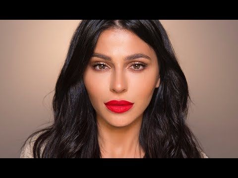 1 Red Lips Bronze Eyes Makeup Tutorial Teni Panosian