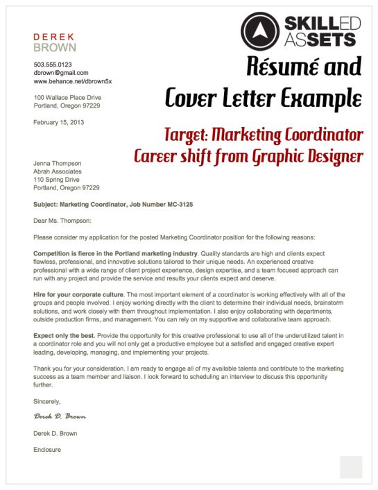 Resume and Cover Letter Example, Target Marketing Coordinator - resume cover letter ideas Resume and Cover Letter Example, Target Marketing Coordinator - resume cover letter ideas