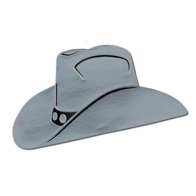 East Urban Home Foil Cowboy Hat Silhouette Wall Decor Set Of 8 Color Western Cowboy Hats Cowboy Hats Silver Hats