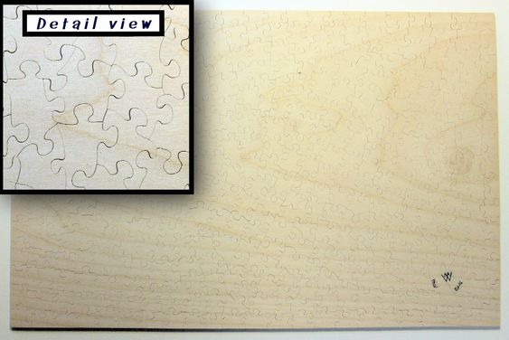 "This 1872 impressionistic painting by Alfred Sisley depicts a bridge that connects the village of Villeneuve-la-Garenne with the Paris suburb of Saint-Denis. ---- More about Snowflake Puzzles ---- I\'m Mark, the puzzle cutter. Years ago I started cutting wooden jigsaw puzzles for my wife, Mary Ellen. Eventually I began selling my puzzles online and over the years they\'ve proven to be very popular because of the craftsmanship of the cutting and beauty of the images. Now, you won\'t get the scent o