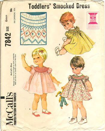 Bonnet with Ties Pattern Sewing Pattern for Baby Dress and Bonnet Infant Sizes McCalls 9121