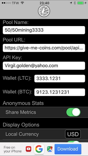 iphone ethereum mining
