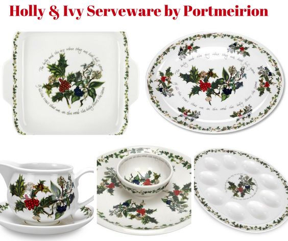 Holly and Ivy Serveware by Portmeirion Holly and Ivy Serveware by Portmeirion