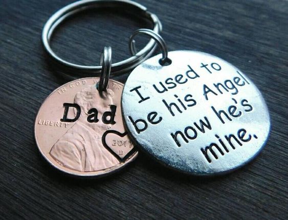 Custom Penny From Heaven Memorial Keychain Gift Heaven | Etsy
