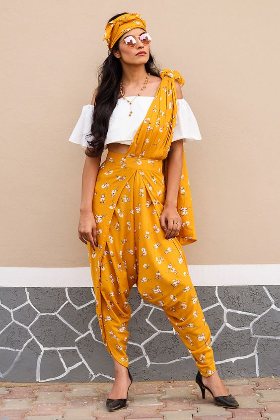 Rock this Wedding Season with Dhoti Saree - Most Appealing Style