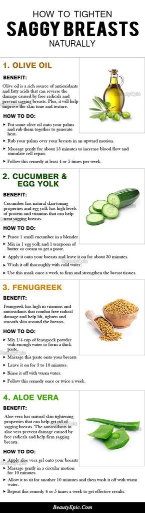 10 Most Effective Home Remedies For Sagging Breast