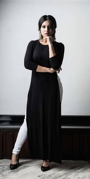 Bollywood actor Bhumi Pednekar poses during an exclusive interview...